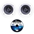 thumbnail image 1 of Altavoz de techo Klipsch R-1650-C blanco (paquete de 2) con cable de 30 m, 1 of 6