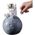 thumbnail image 1 of Piggy Bank, Astronaut Toys With Planet Coin Bank Resin Money Jar For Space Decor, Spaceman Piggy Banks For Boys Girls Adults(red), 1 of 5