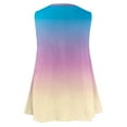 thumbnail image 5 of Aofany Plus Size Tank Tops for Women Flowy V Neck Women Shirts Loose Fit Summer Sleeveless Gradient Tops, 5 of 5