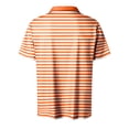 thumbnail image 5 of Striped Polo Shirts for Men Short Sleeve Collar Summer, Men's POLO Shirt Pinstripe, Orange s, 5 of 5