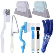 Gap Cleaning Tool Set, Window Groove Cleaning Brush for Hard-to-Reach Areas, Includes 6-piece Kit with High-quality PP Material for Kitchen Sink, Car Vents, Baseboards, Sliding