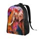 thumbnail image 2 of Fotbe Oil Paintings of Elephants Mochila de Viaje para Laptop, Mochila Ejecutiva Delgada y Resistente 15.6", 2 of 8