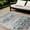 Navy, variant on HomeRoots 9' X 12' Blue And Orange Floral Stain Resistant Indoor Outdoor Area Rug