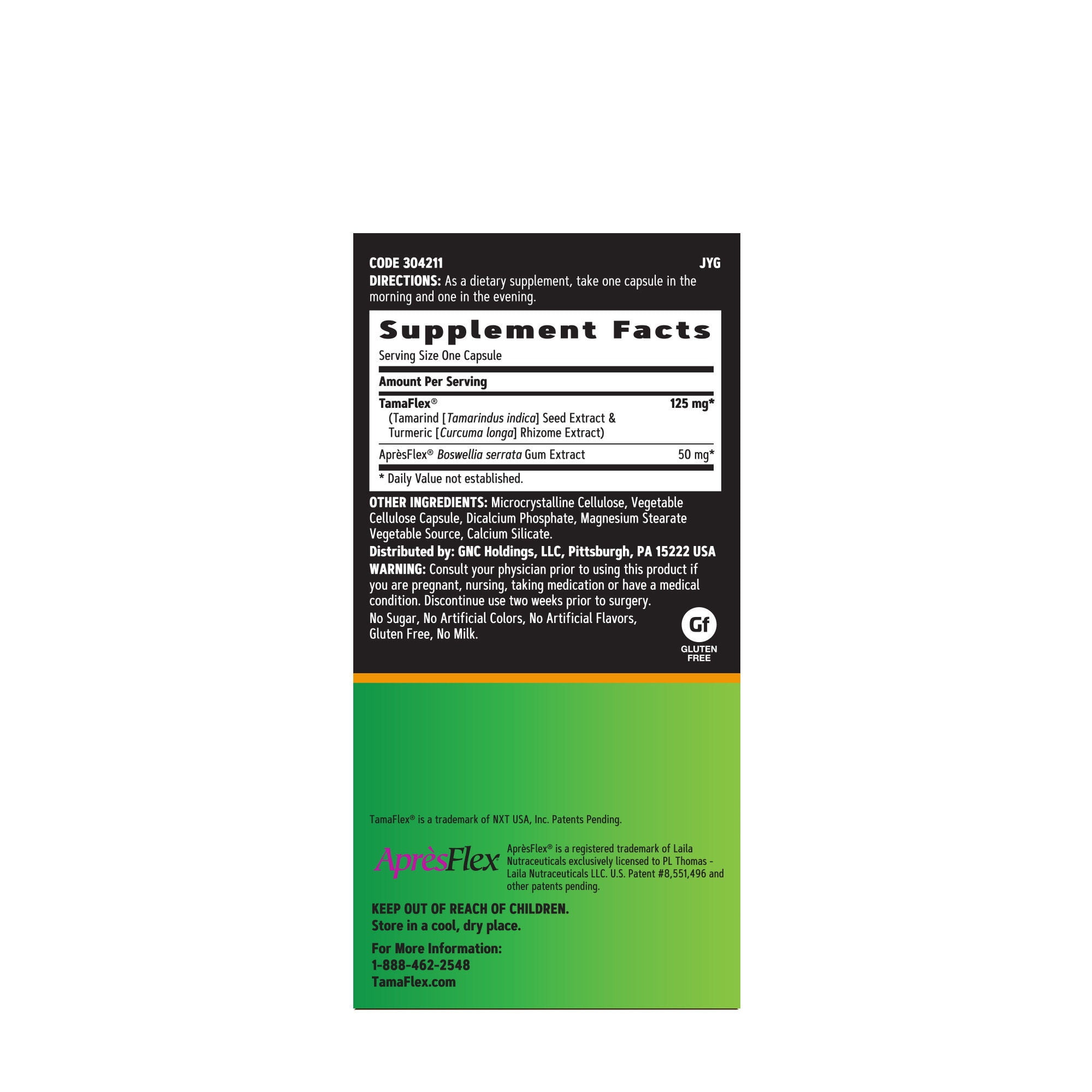 GNC TamaFlex Fast Acting, Joint Support, 60 Vegetarian Capsules