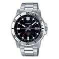 thumbnail image 1 of Reloj Casio Quartz Mtpvd01 1e Hombre Acero Inoxidable Correa Plateado Bisel Plateado Fondo Negro MTP-VD01D-1E, 1 of 7