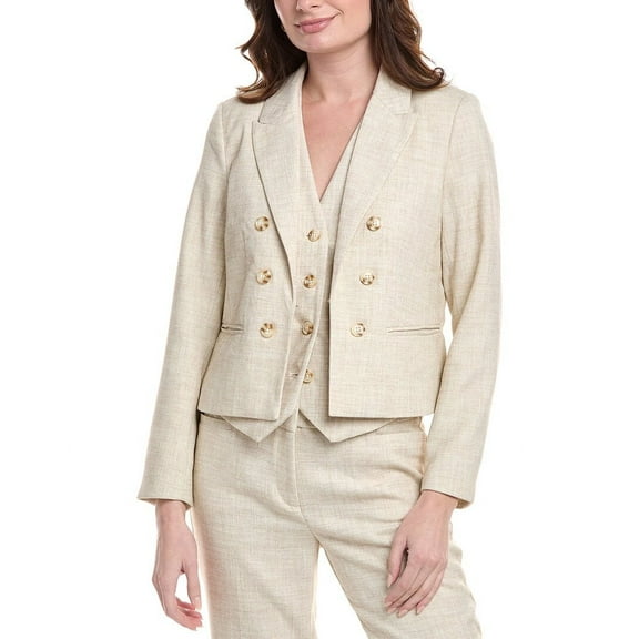 Nanette Nanette Lepore womens Blazer, l, Brown