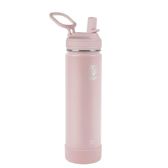 Botella de agua Takeya Actives con aislamiento al vacío de 650 ml con pajita