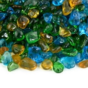Alpine Lake Blended Fire Pit Glass Dots | 3/8", 10 lbs