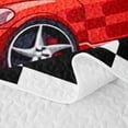 thumbnail image 5 of Erosebridal Red Fast Car Bed Spread Queen for Boys,Car Theme Queen Coverlet Set for Teens, 5 of 7