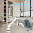thumbnail image 4 of Brosse de Nettoyage Électrique Sans Fil Verte avec Distributeur de Liquide et 5 Têtes Remplaçables - Manche Long Rétractable, Rotation Automatique pour Nettoyage de Salle de Bain et Sol, Outil Ménager Multifonctionnel, 4 of 6