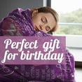thumbnail image 6 of 25th Birthday Gifts for Women, Daughter, 1996, 25th Flannel Fleece Blankets, Birthday Gifts for Women, Female, Friends, Funny Present Ideas for Her, Purple (50*60), 6 of 6