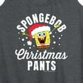 thumbnail image 3 of SpongeBob SquarePants - Christmas Pants - Women's Racerback Tank Top, 3 of 6