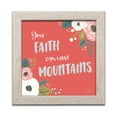 thumbnail image 1 of Gango Home Decor Contemporary Wildflower Daydreams V Move Mountains Red by Laura Marshall (Ready to Hang); One 12x12in Distressed Framed Print, 1 of 3