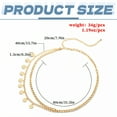 thumbnail image 2 of DESIGNICE Body Chain Jewelry for Women,Beads Belly Chain,Summer Token Gold Waist Chain,43.4",Gold, 2 of 7