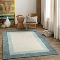 thumbnail image 2 of BoutiqueRugs Padada Bordered Navy Wool Area Rug - Navy, Teal, Pale Blue - 10' x 14', 2 of 13