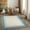 Navy, Teal, Pale Blue / Padada, variant on Hauteloom Pualas Wool Living Room, Bedroom Area Rug - Contemporary - Medium Gray, Olive, Beige - 8' x 10'
