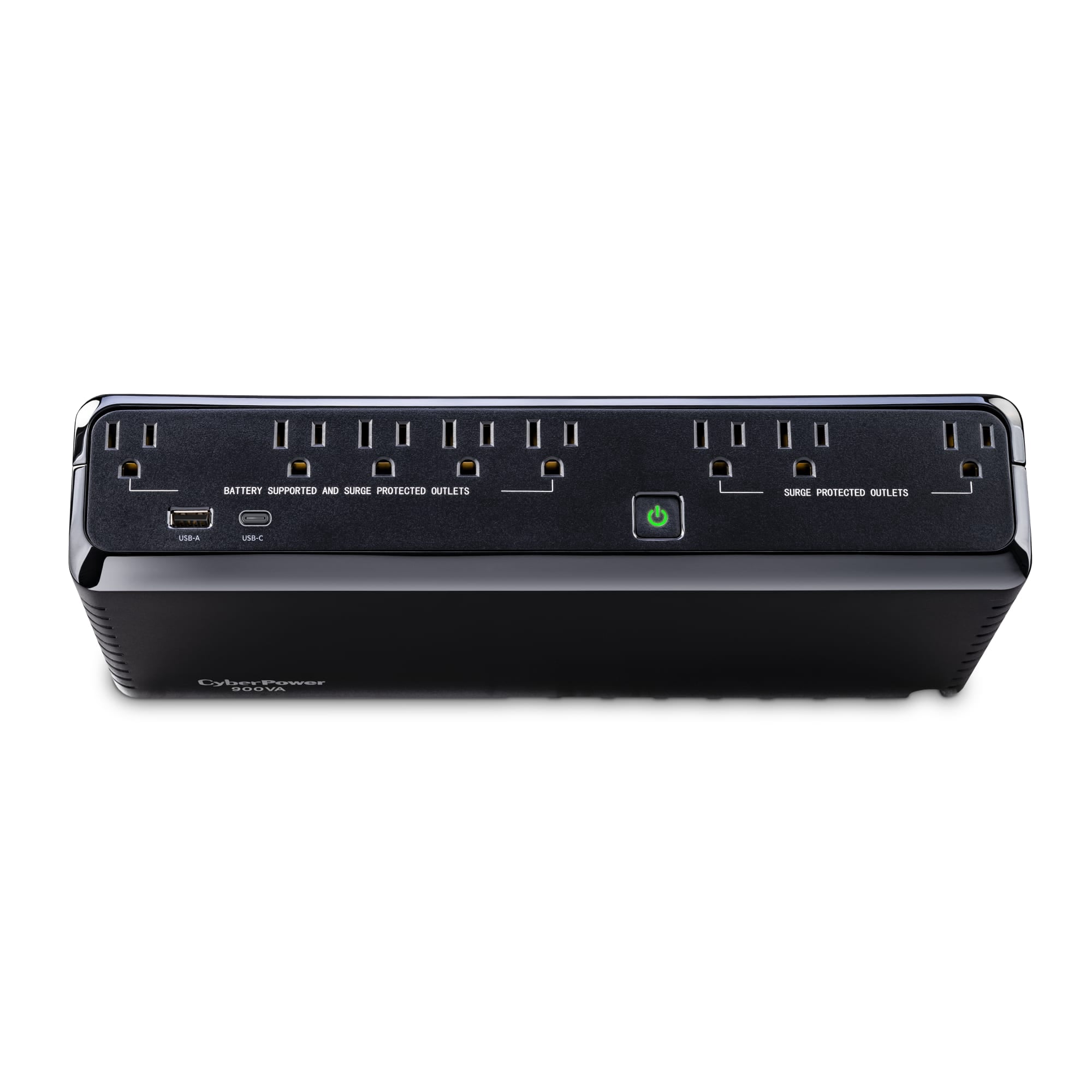 CyberPower SL900UC UPS Systems 900VA/480W, 120V, NEMA 5-15P, Compact, 8 Outlets, Black
