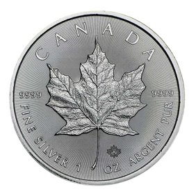 2016 $5 Silver Canadian Maple Leaf 1 oz Brilliant Uncirculated