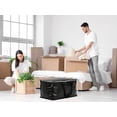 thumbnail image 6 of Unique Bargains 4 Packs Clothes Storage Bags Moving Bags Black 27*14*14in, 6 of 7