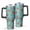 Pioneer Flower Floral, variant on 40oz Pioneer Flower Floral Print Pattern Insulated Tumbler with Handle, BPA-Free Leak Proof Lid and Straws, Double Wall Vacuum, Hot 12h/Cold 34h