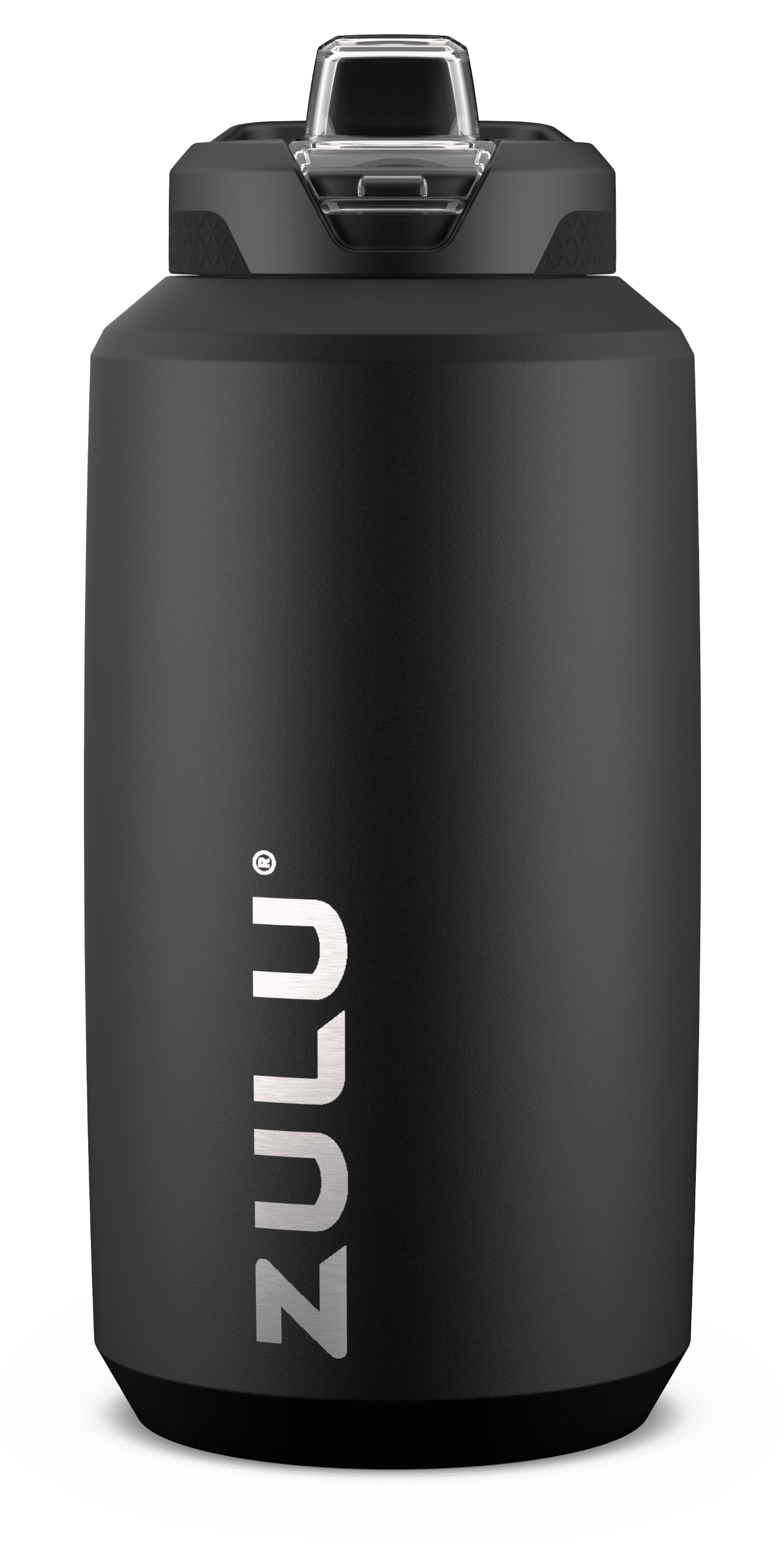 Zulu Black 64 fl oz. Half Gallon Stainless Steel Goals Jug Water Bottle