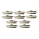 thumbnail image 1 of Clips de papel de 10 piezas de papel de 4 pulgadas Accesorios de papelería de largo Centro de archivos de clip de bisagra de metal para dibujo Bolsas, 1 of 8