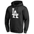 thumbnail image 2 of Men's Black Los Angeles Dodgers Official Logo Fitted Pullover Hoodie, 2 of 3