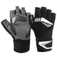 thumbnail image 1 of BOODUN Guantes de fitness antideslizantes Guantes deportivos de muñeca extendida con medio dedo (Negro Blanco L), 1 of 8