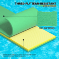 thumbnail image 3 of Magshion 18'x6' Water Floating Mat Foam Pad, Bouncy Tear-Resistant XPE Foam, Roll-Up Floating River Raft for Pool Ocean Outdoor Water Activities, Green, 3 of 8