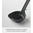 thumbnail image 3 of Yamazaki Home Floating Utensil - Four Styles, Black, Silicone, Ladle, Dishwasher Safe, Floating Design, No Assembly, 3 of 7
