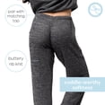 thumbnail image 4 of Hello Mello CuddleBlend Lounge Pants Relaxed Wide Leg Bottoms with Pockets, Black X-Large (Women's), 4 of 8