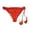 Z-Orange179, variant on Womens Bohemian Swimwear Ladies Summer Beach Bathing Suit Crochet Bikini Briefs Solid Color Side Tie Lined Knitted Swim Bottoms