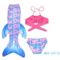 thumbnail image 4 of Conjunto de natación de sirena para niña, traje de baño de cola de sirena, disfraz de princesa Cosplay, regalo, 4 of 5