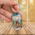 thumbnail image 3 of Merry Christmas Santa Reindeer Antlers Mastiff Sleigh Xmas Winter Holiday Stainless Steel Keychain Mastiffs Dog Lover Gifts Idea Collar Charm Tag Keyring - 00023, 3 of 5
