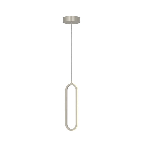 AFX Sienna 12'' 1-Light LED Pendant Painted Nickel