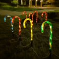 thumbnail image 2 of Luces de caña solares One Drag Five Candy Lights Decoración navideña Luces navideñas LED, 2 of 5