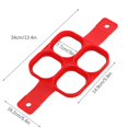 thumbnail image 3 of CHUANK Ring Nonstick Silicone Round Rings Pancake Molds Reusable Silicone Non Stick Pancake Maker Ring Maker, 3 of 5