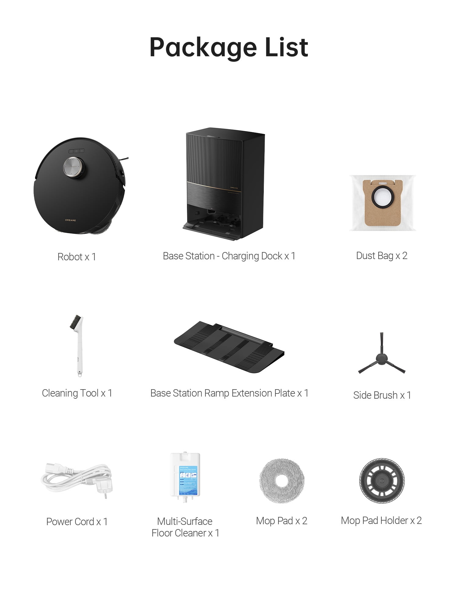 Dreame L30 Ultra Robot Vacuum, 7300Pa Suction, 136°F Hot Water Self-Cleaning, Mop Raising