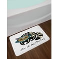 thumbnail image 2 of Dia de Los Muertos Bath Mat, Sugar Skull Raccoon in Mexican Style for Holiday Folklore and Culture, Plush Bathroom Decor Mat with Non Slip Backing, 29.5" X 17.5", Multicolor, by Ambesonne, 2 of 2