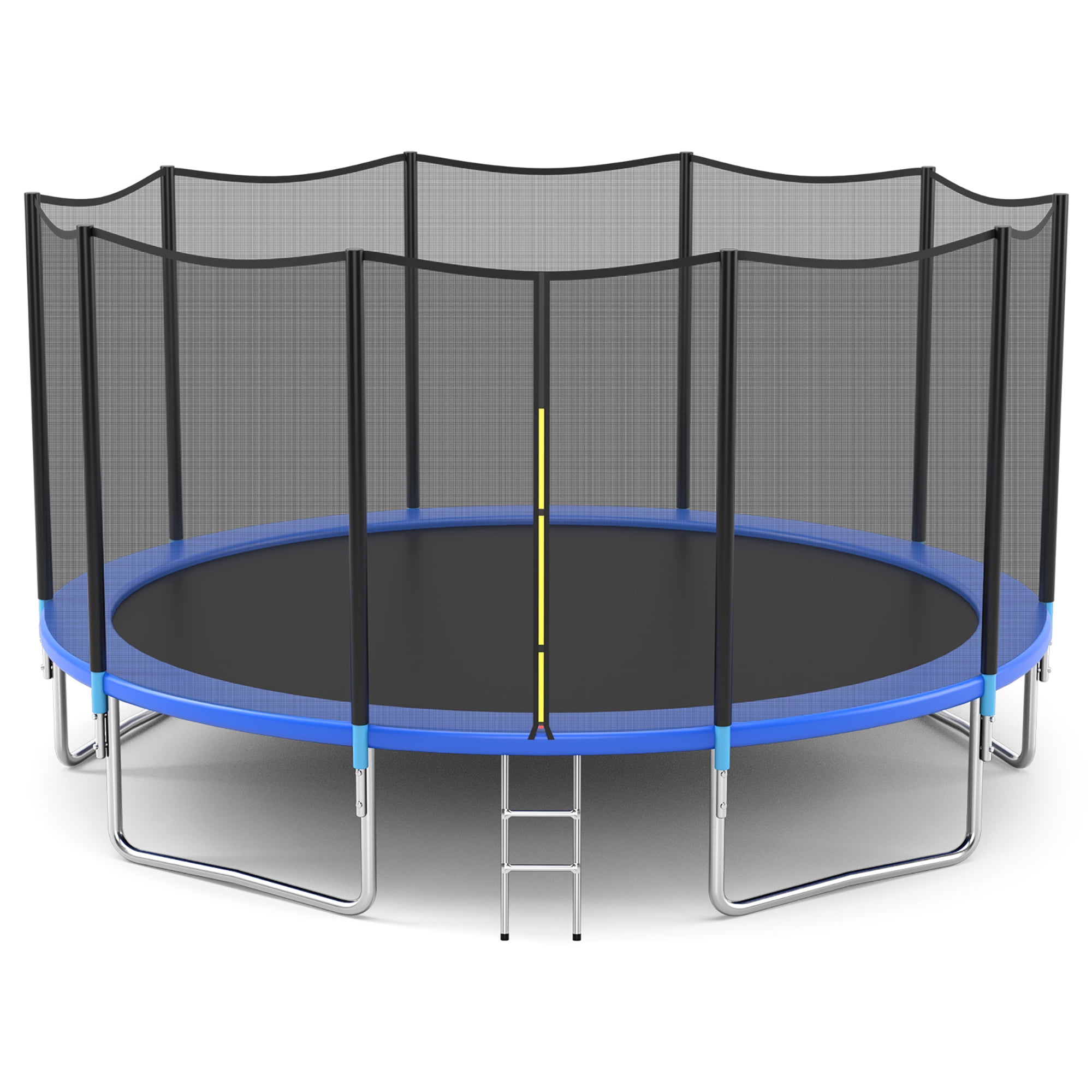 Goplus 15FT Combo Bounce Jump Trampoline W/Safety Enclosure Net&Spring Pad Ladder