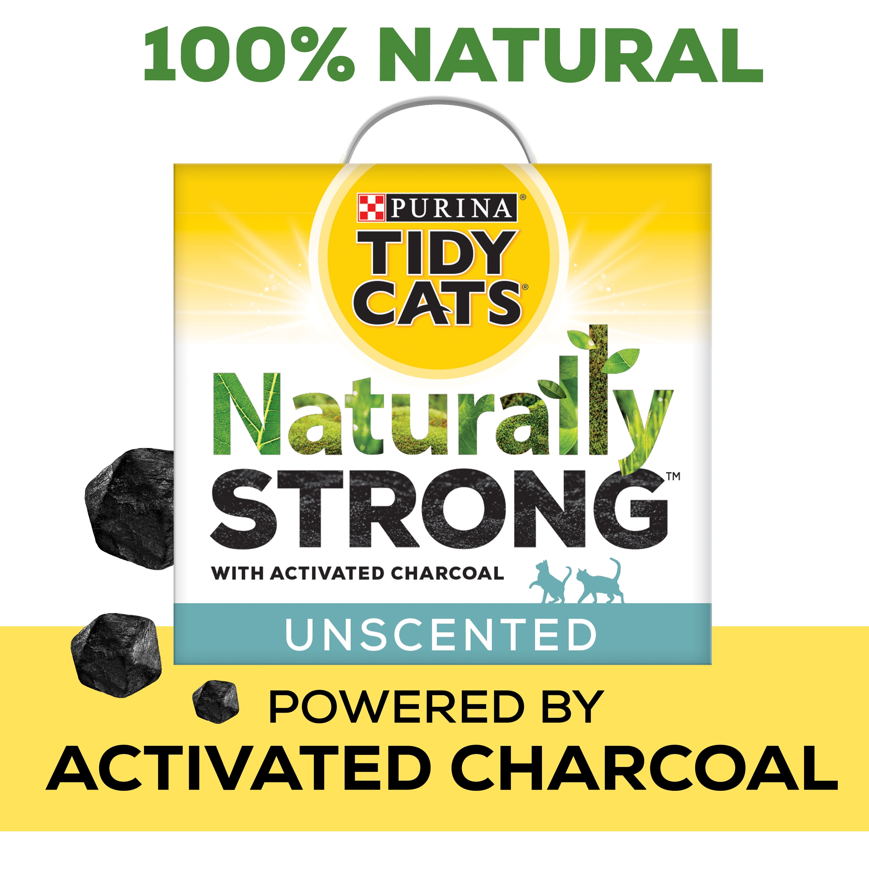 Purina Tidy Cats Unscented, Clumping, Natural Cat Litter, Naturally