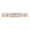 thumbnail image 3 of 1/2 Carat Diamond Wedding Band Ring in 14K Rose Gold (Ring Size 4.75), 3 of 4