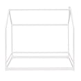 thumbnail image 4 of Euroco Wood Twin Size House Bed, Low Profile Platform Bed, White, 4 of 10
