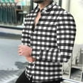 thumbnail image 2 of RongHuan Mens Casual Plaid Shirts Lightweight Long Sleeve Plaid Dress Shirt Regular Fit Wrinkle Free Office Work Tshirt, 2 of 8