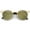 Gold-Tortoise / Gold Mirror, variant on sunglassLA Female Women's Matte Finish Horn Rimmed Round Flat Mirror Lens Cat Eye Sunglasses 49mm (Gold-Tortoise / Gold Mirror) - 49mm