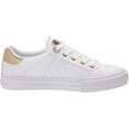 thumbnail image 6 of Women's GUESS Loven Quilted Lace-Up Casual Low Top Sneakers (White, 6), 6 of 8