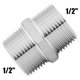 thumbnail image 2 of EchoBliss Conector De Ducha Extensor De Longitud De Acero Inoxidable Cromado G1/2 Para Extra Manguera Larga, 2 of 11