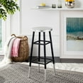 thumbnail image 5 of Safavieh Kenzie Iron Silver Dipped 30" Barstool, 5 of 5