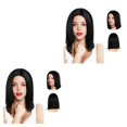 thumbnail image 4 of pitrice Black Authentic And Stylish Short Bob Wig For All Occasions Short Bob Wigs Hairnet And Wig Cap 2Set, 4 of 6