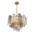 thumbnail image 4 of Crystorama Addis 6 Light Aged Brass Chandelier - 19.75"W x 14"H x 19.75"D, 4 of 13